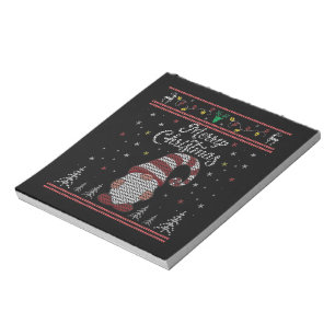Funny Gnome Frohe Weihnachten Notizblock
