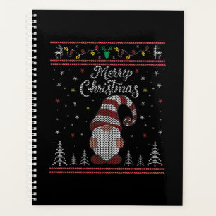 Funny Gnome Frohe Weihnachten Planer