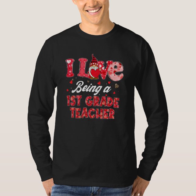 Funny Gnome I Liebe als 1. T-Shirt (Vorderseite)