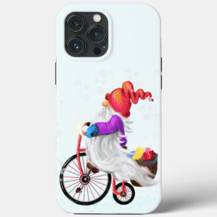 Funny Gnome mit Bike und Geschenken - Weihnachten Case-Mate iPhone Hülle