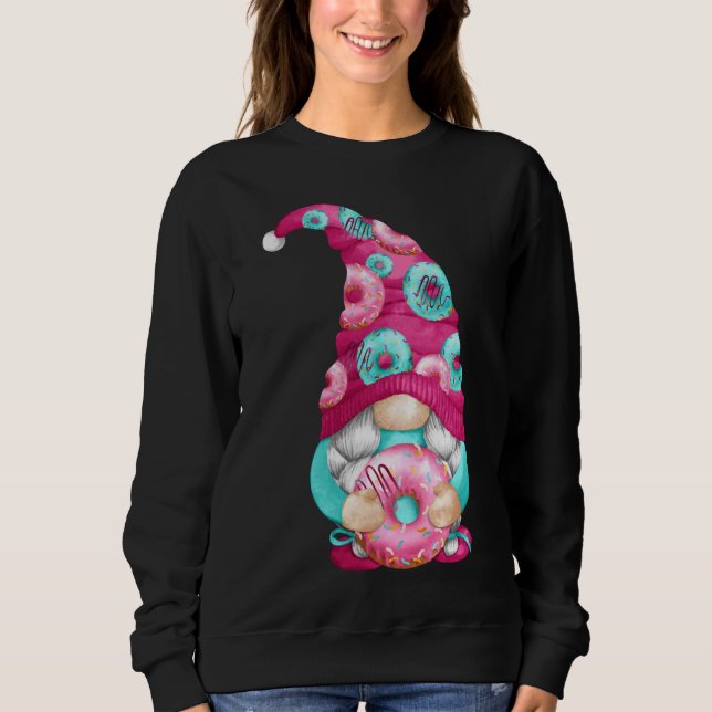 Funny Gnome mit Niedlichem Muster für Gärtner und  Sweatshirt (Vorderseite)