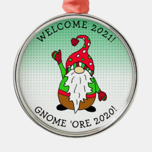 Funny Gnome Pun Weihnachten Ornament Aus Metall