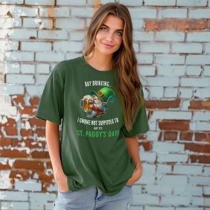 Funny Gnome St. Patrick's Day Shirt für Männer Fra