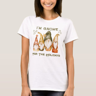 Funny Gnome Weihnachtsfeiertag T - Shirt