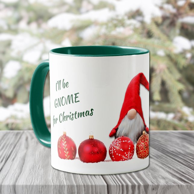 Funny Gnome zu Weihnachten Tasse (Von Creator hochgeladen)