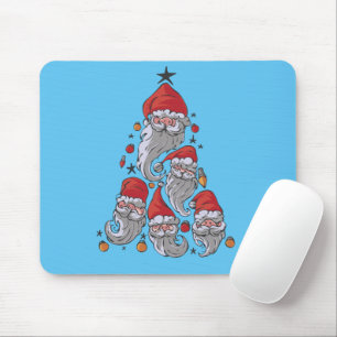 Funny Gnomes Christmas Tree Mousepad