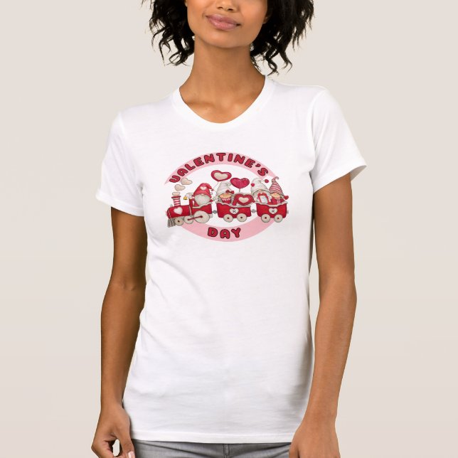 Funny Gnomes Valentinstag T-Shirt (Vorderseite)