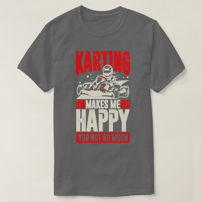 Funny Go Kart Driver Geschenk T-Shirt (Design vorne)