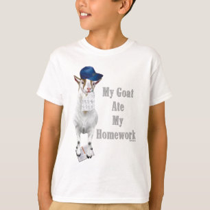 Funny Goat Ate Meine Hausaufgaben T-Shirt