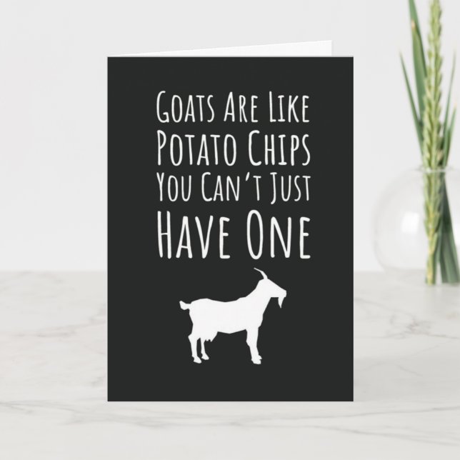Funny Goat Cards Farm Animal Farmhouse Humor Karte (Vorderseite)