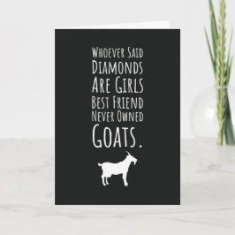 Funny Goat Cards For Girls For Her Friendship Karte