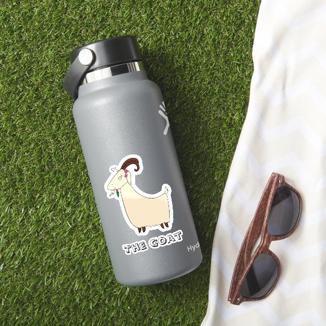 Funny Goat Custom-Cut Vinyl Sticker (HydroFlask Insitu)