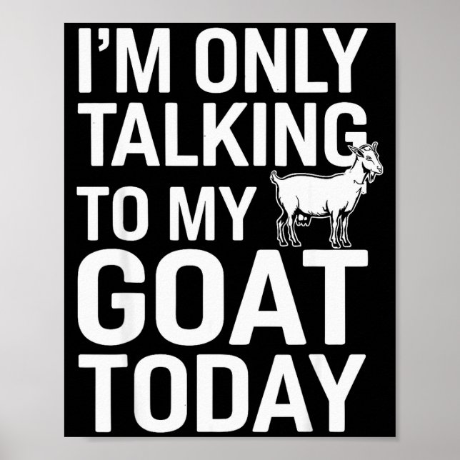 Funny Goat Design For Men Women Kids Boer Pygmy Go Poster (Vorne)