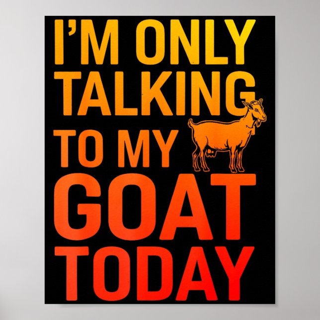 Funny Goat Design For Men Women Kids Boer Pygmy Go Poster (Vorne)