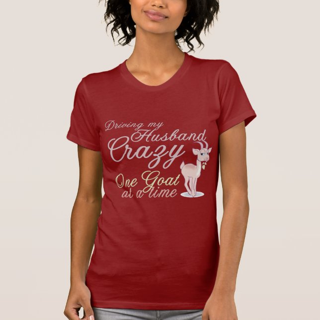 Funny Goat Design T-Shirt (Vorderseite)
