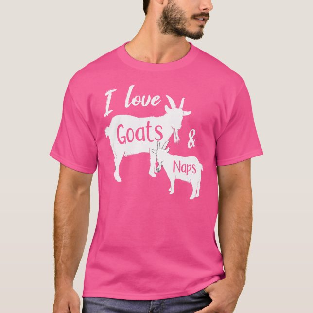 Funny Goat For Goat Bauer Lover Lazy Sleep Nickerc T-Shirt (Vorderseite)