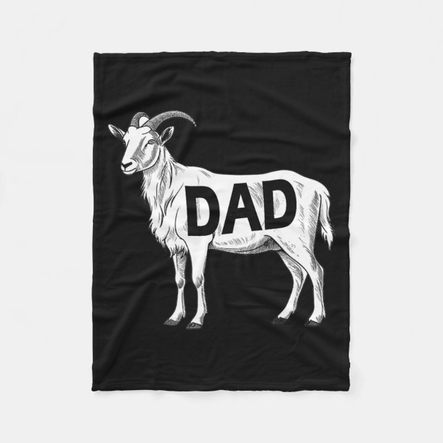 Funny Goat Gift Dad Sarcastic Graphic  Fleecedecke (Vorderseite)