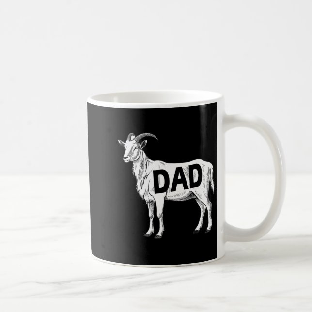 Funny Goat Gift Dad Sarcastic Graphic  Kaffeetasse (Rechts)