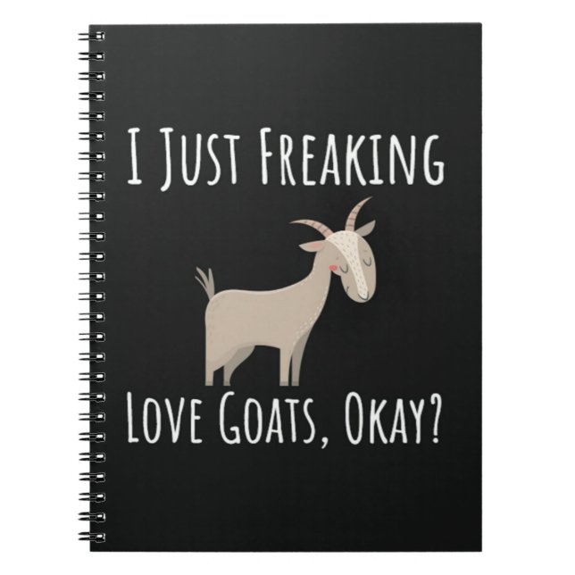 Funny Goat Gifts For Goat Lovers Farm Animal Humor Notizblock (Vorderseite)