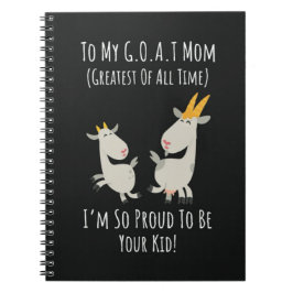 Funny Goat Gifts For Mom Women Mama Lover Notizblock