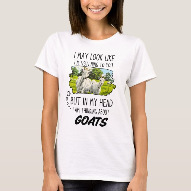 Funny Goat Lover T-Shirt (Vorderseite)