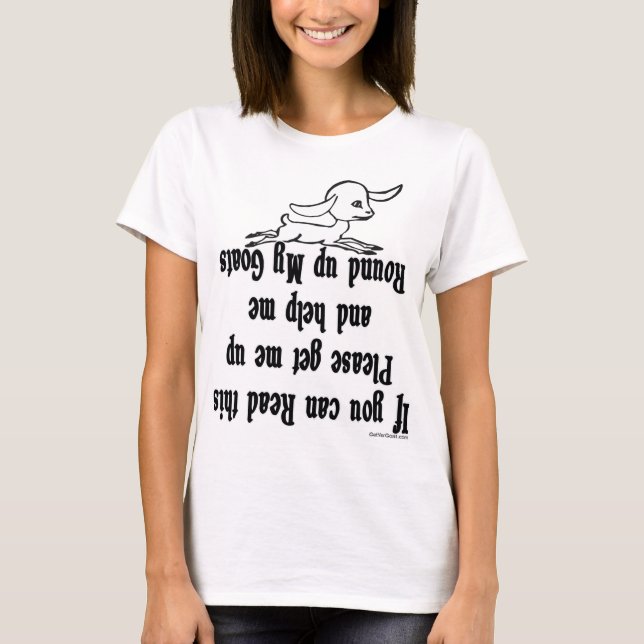 Funny Goat Redewendungen T-Shirt (Vorderseite)
