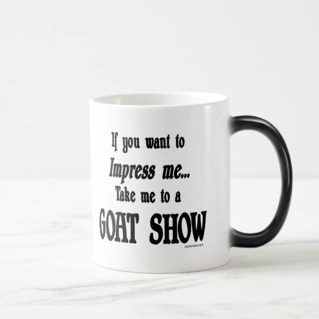 Funny Goat Redewendungen Verwandlungstasse (Rechts)