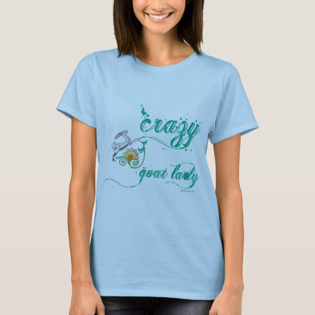 Funny Goat Shirt Crazy Goat Lady 1 (Vorderseite)