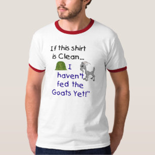 Funny Goat Sprichwort Cotton Men's Ringer T - Shir T-Shirt