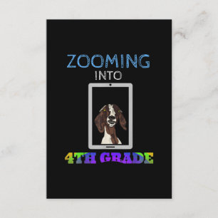 Funny Goat Virtual 4th Grader Zurück zur Schule 20 Begleitkarte