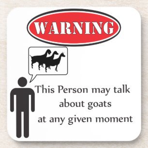 Funny Goat Warning Untersetzer