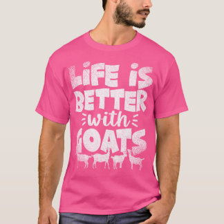 Funny Goat Whisperer Farm Tierleben ist besser Wi T-Shirt
