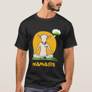 Funny Goat Yoga Gift -Yoga Goat on Mat-Cool Gesche T-Shirt