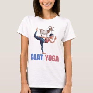 Funny Goat Yoga Zurück Pose, Yoga Goat Lover T-Shirt