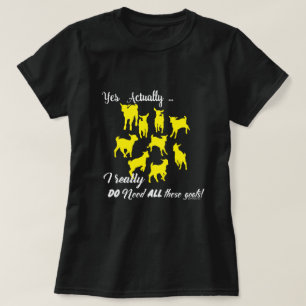 FUNNY GOATS   BRAUCHEN SIE all diese Ziegen GetYer T-Shirt
