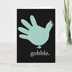 Funny Gobble Türkei Handschuh Medizin Nures Thanks Karte
