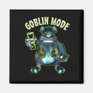 Funny Goblin Mode Lazy Troll Slobbin Antisoziales Magnet