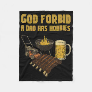 Funny God Verhüte einem Vater hat Vintage Hobbies Fleecedecke