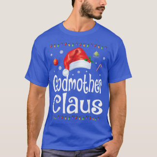 Funny Godmutter Claus Christmas Pajamas Santa Gif T-Shirt
