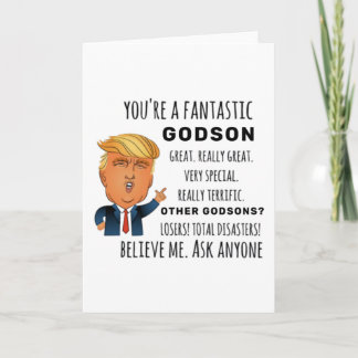 Funny Godson Geburtstag Bestes Geschenk Karte