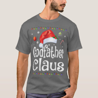 Funny Godvater Claus Christmas Pajamas Santa Gif T-Shirt