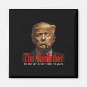 Funny Godvater ist Zuhause zu Weihnachten Der Donf Magnet
