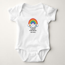 Funny "Gold at the End of the Tantrum" Rainbow Bab Baby Strampler