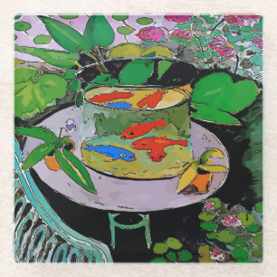 Funny Gold Fish Untersetzer