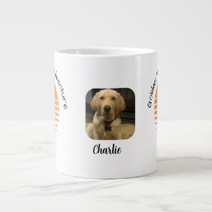 Funny Golden/ Orange Add photo Personalification Jumbo-Tasse