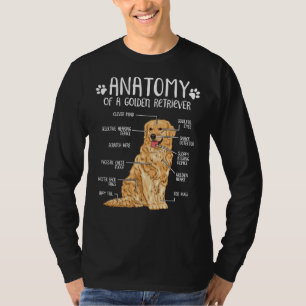Funny Golden Retriever Anatomie Dog T-Shirt
