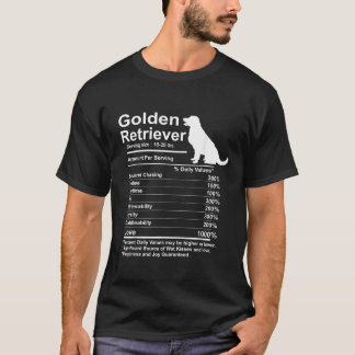 Funny Golden Retriever Facts food Gift Retrie T-Shirt