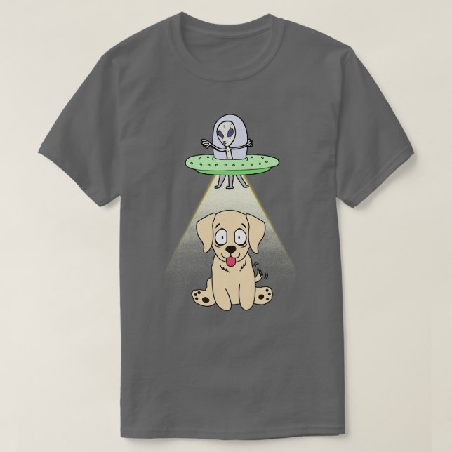 Funny Golden Retriever wird entführt T-Shirt (Design vorne)