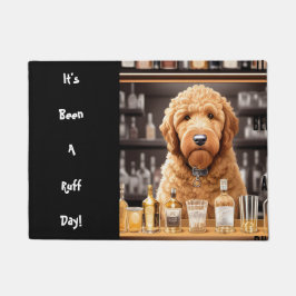 Funny Goldendoodle Doodle Dog Brown und Black Fußmatte