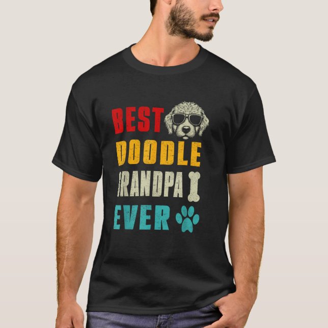 Funny Goldendoodle Vater T-Shirt (Vorderseite)